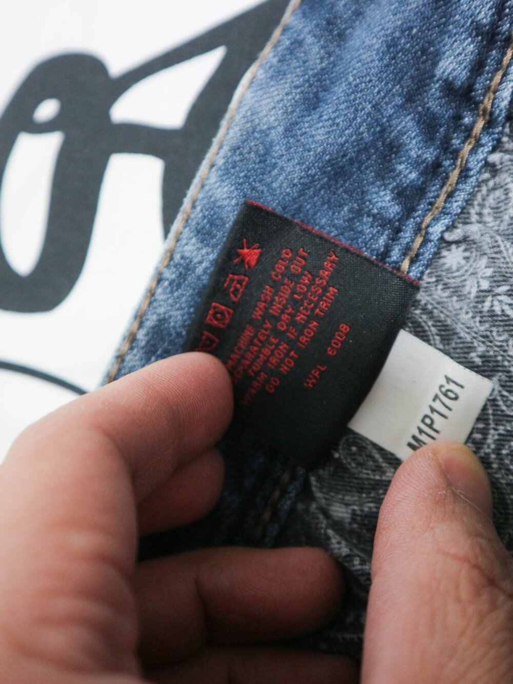 Rock & Roll Pistol Straight Regular Fit Denim Jeans M1P1761 37x31 - Picture 10 of 11